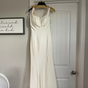 Zoey Grey ivory prom dress, size 8